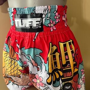 Tuff Muay Thai Boxing Shorts Red Graphic Shorts